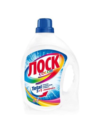 Гель для стирки Лоск, 1.95 л, для цветного белья, Color