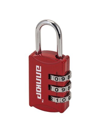 Замок навесной Аллюр, ВС1К-22/3 (HA816), 10 153, блистер, кодовый, красный