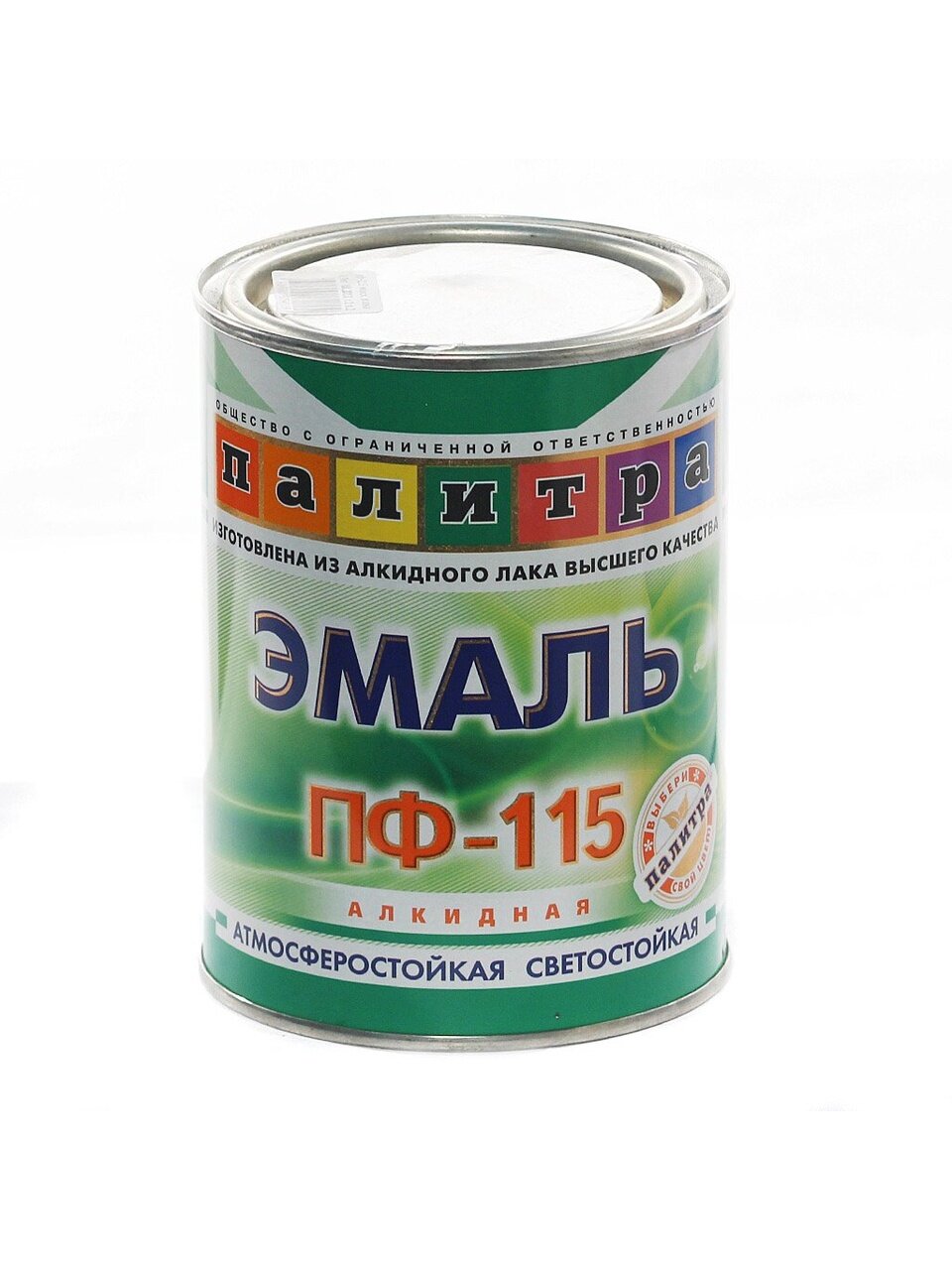 Эмаль Палитра, ПФ-115, алкидная, глянцевая, супербелая, 0.9 кг