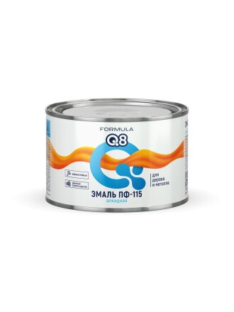 Эмаль Formula Q8, ПФ-115, алкидная, глянцевая, зеленая, 0.4 кг