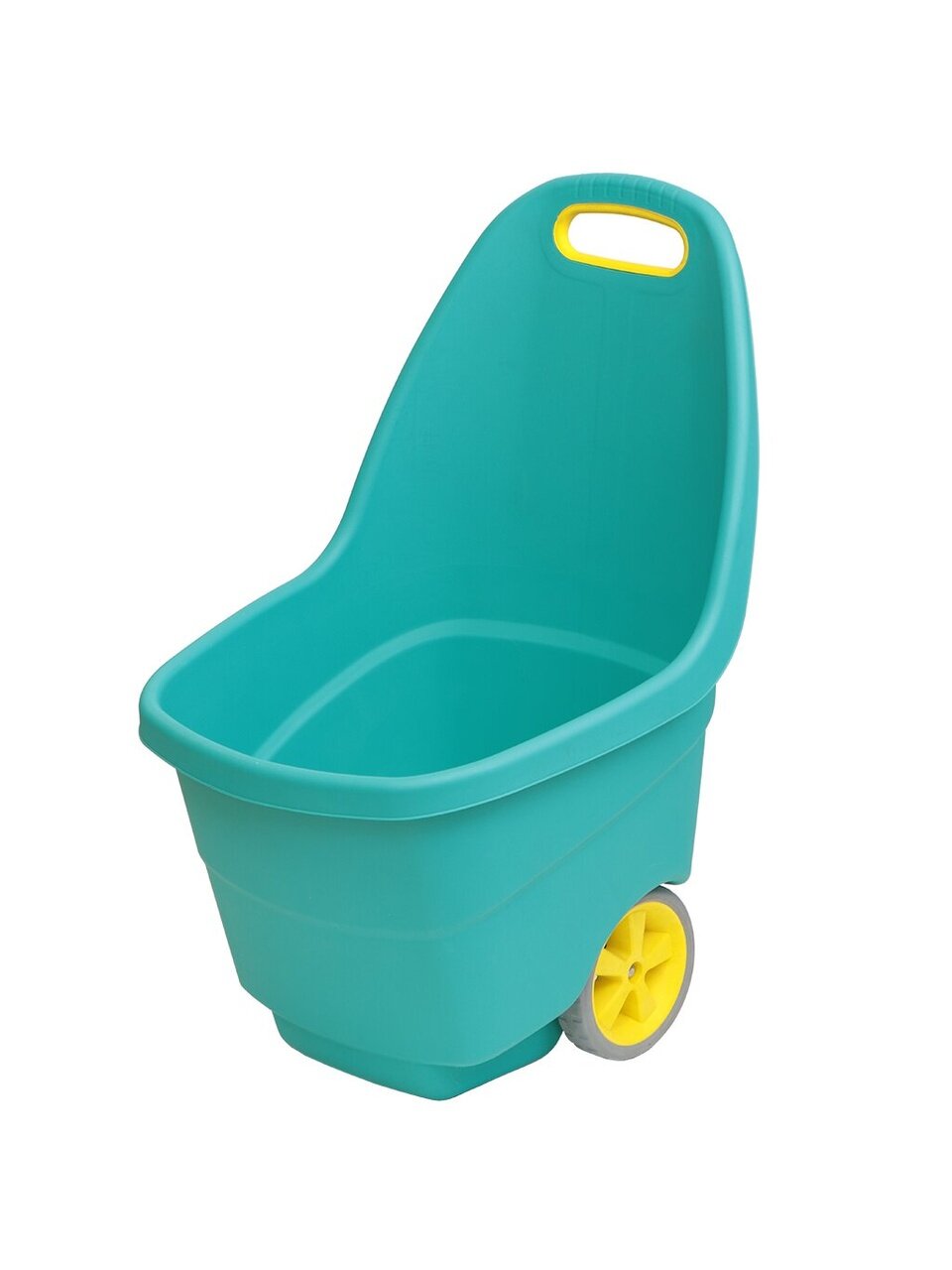 Тачка садовая двухколесная, пластик, 65 л, 2х компонентные колеса поликарбонат с резиновым покрытием, 17.5 см, в ассортименте, РВ-Пласт