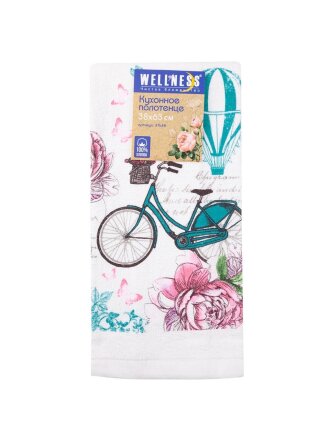 Полотенце кухонное 38х63 см, 250 г/м2, 100% хлопок, Wellness, Этьен, Китай