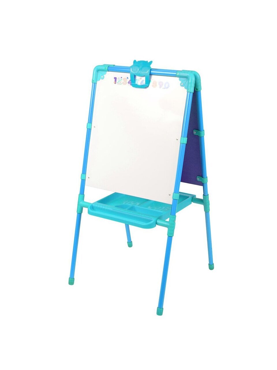 Мольберт детский с большим пеналом, голубой с синим, Nika, М1
