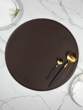 Салфетка для стола полимер, 38х38 см, круглая, Y4-6988