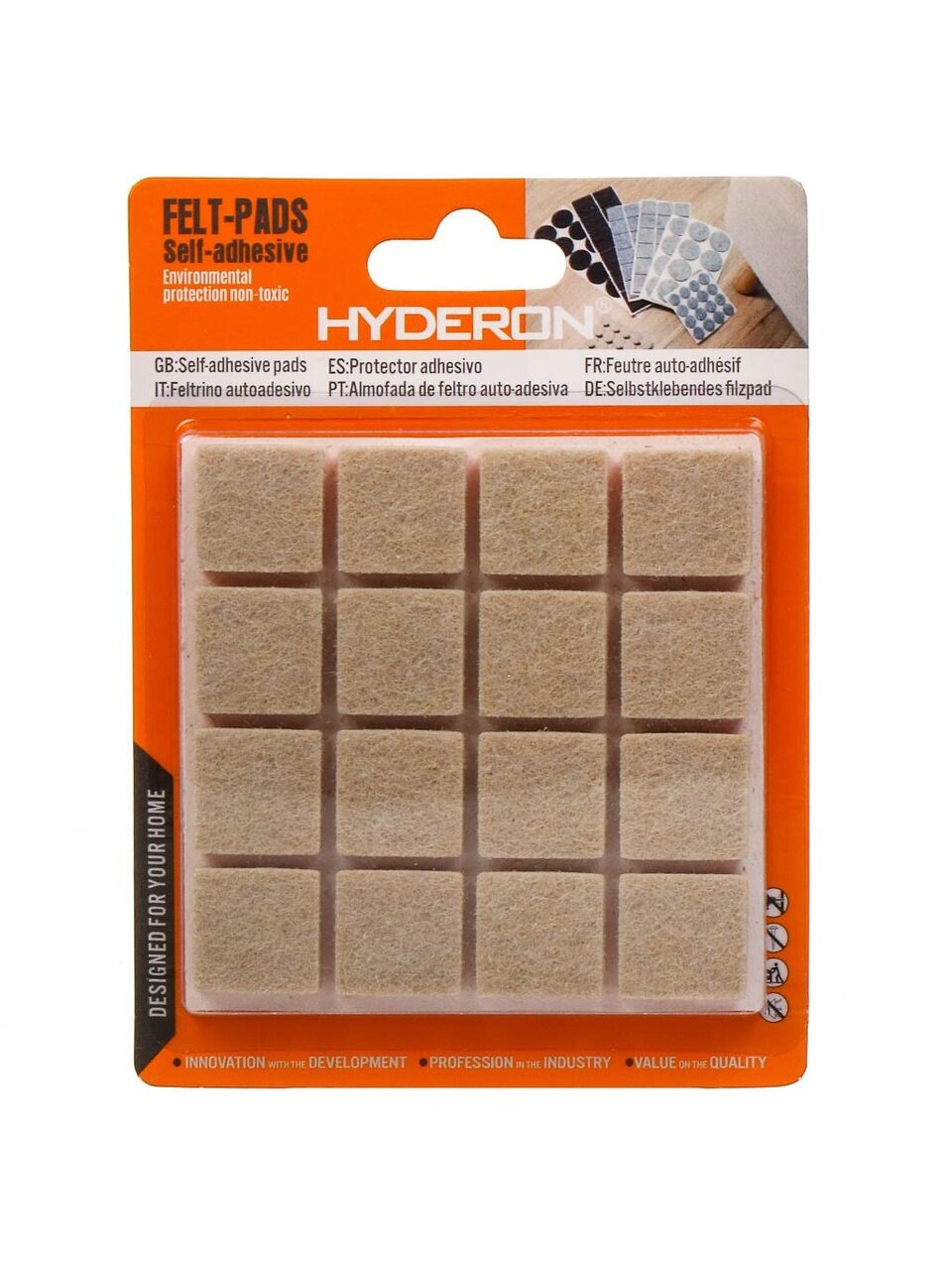 Подкладка под мебель 16 предметов, в ассортименте, 18 мм, T2022-7105