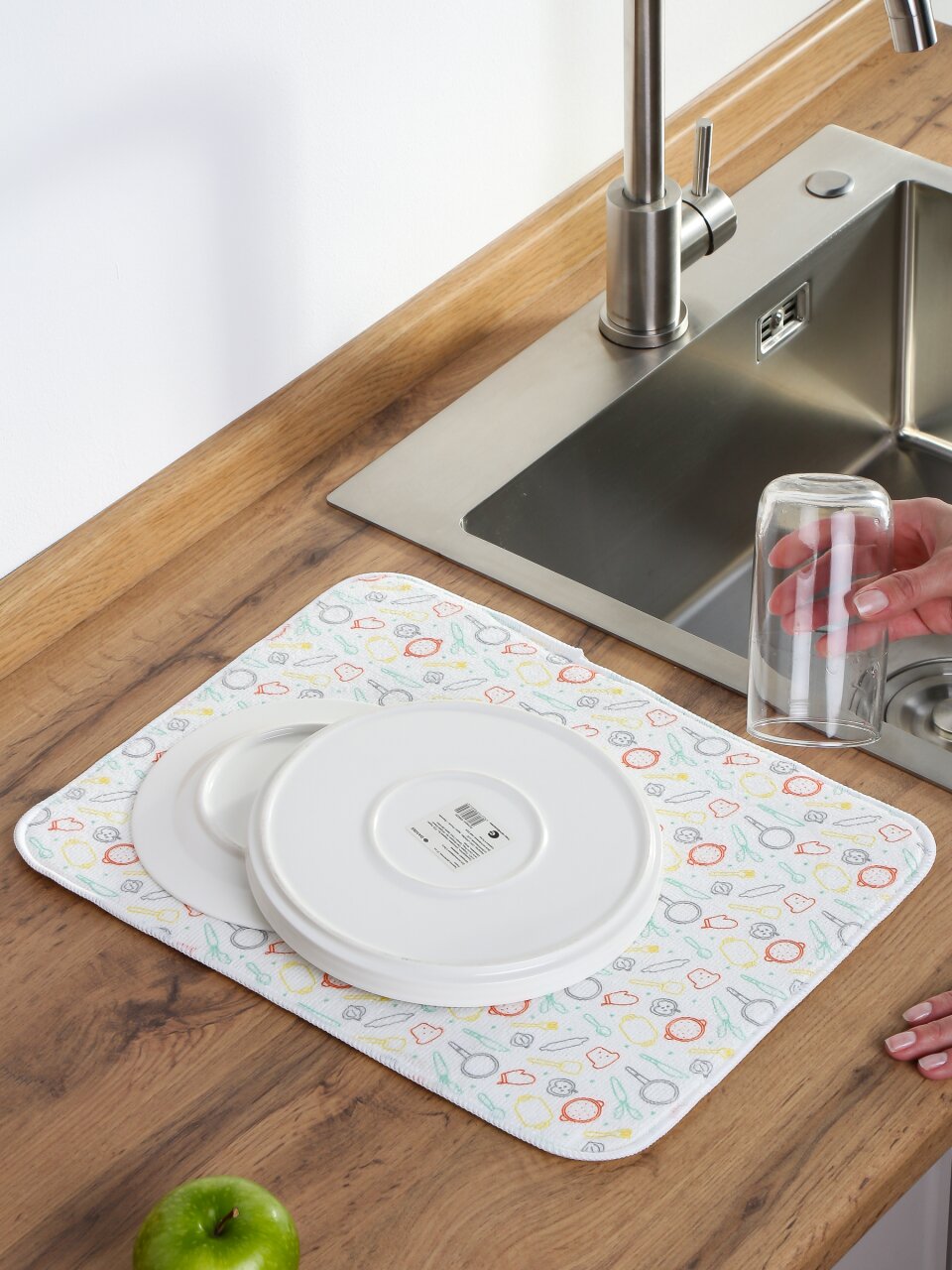 Коврик для сушки посуды микрофибра, 40х50 см, MDM-Promo-M, 310261