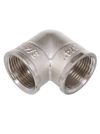 Уголок 3/4", 90 °, г-г, никель, индивидуальная упаковка, РосТурПласт