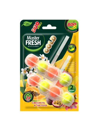 Подвеска для унитаза Master Fresh, Тропик, 2 шт, Duo effect 5 в 1