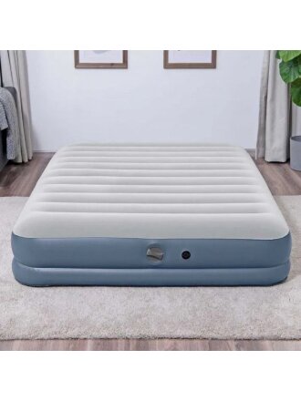 Кровать надувная Bestway, 203х152х36 см, 6716T, насос встроенный, аккумуляторная, флокированная, USB насос 3.7В, 300 кг