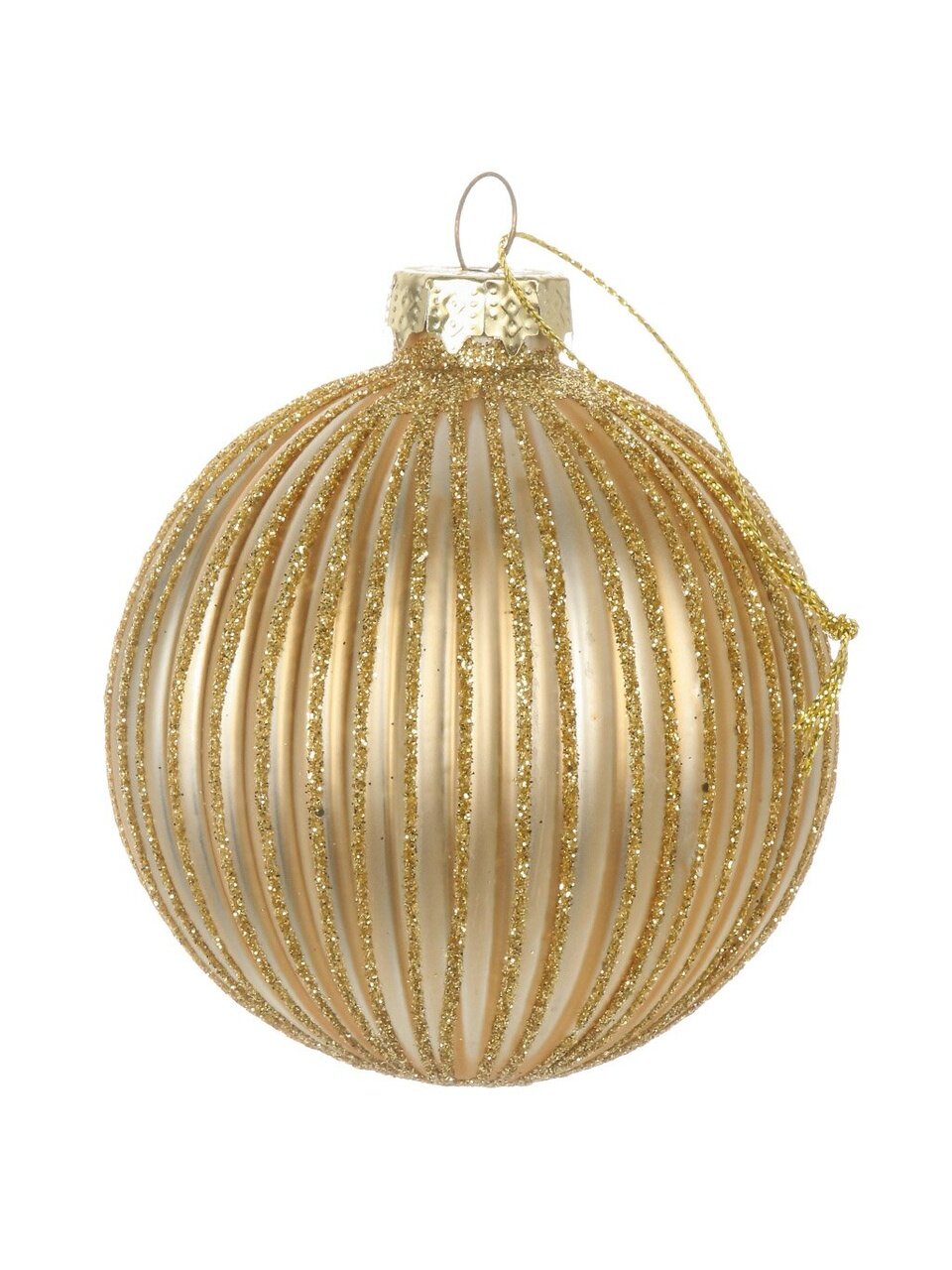 Елочное украшение Золотое сечение, 8 см, стекло, F010044