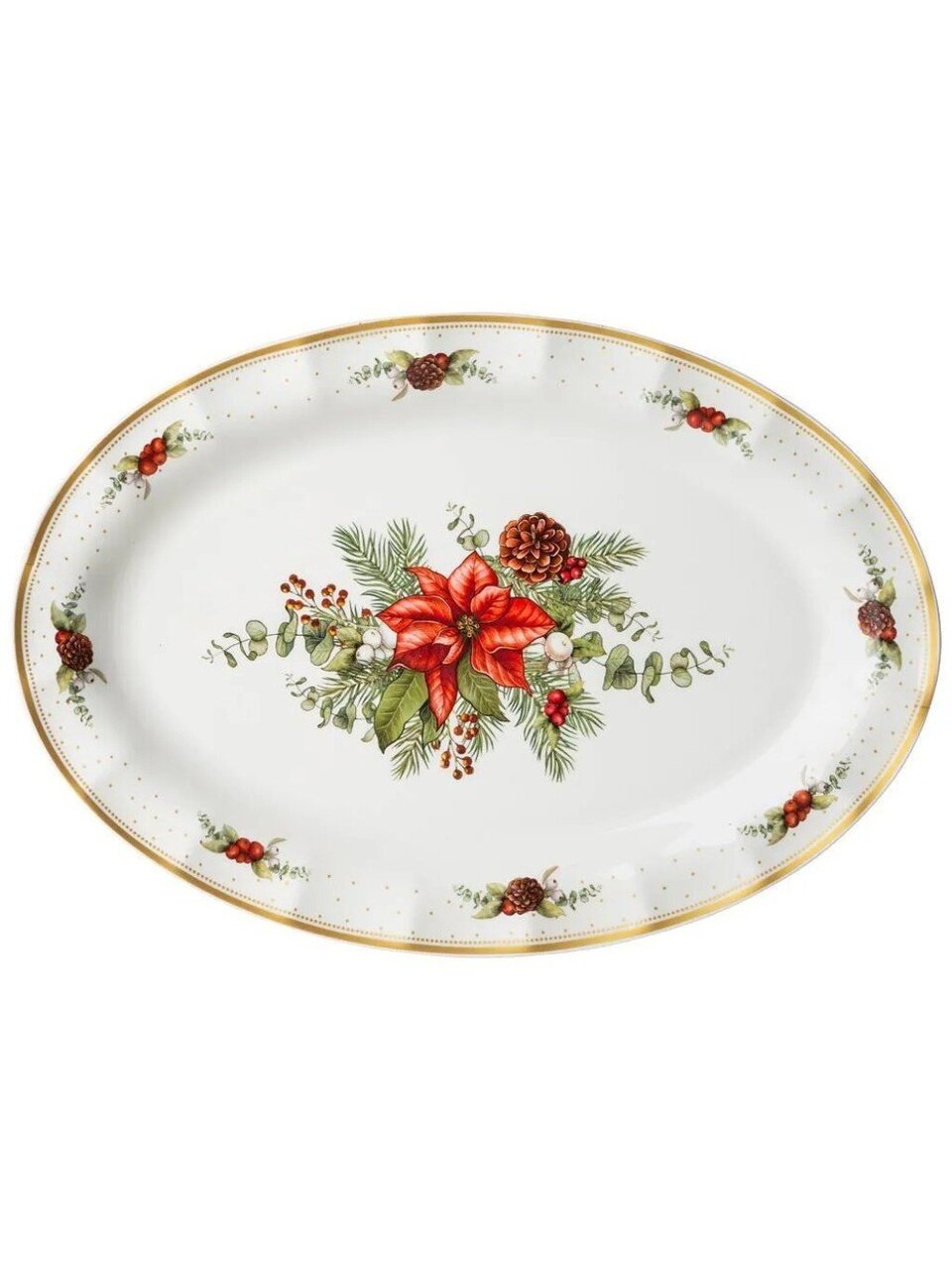 Блюдо фарфор, овальное, 30.5 см, Celebration, Lefard, 54-608