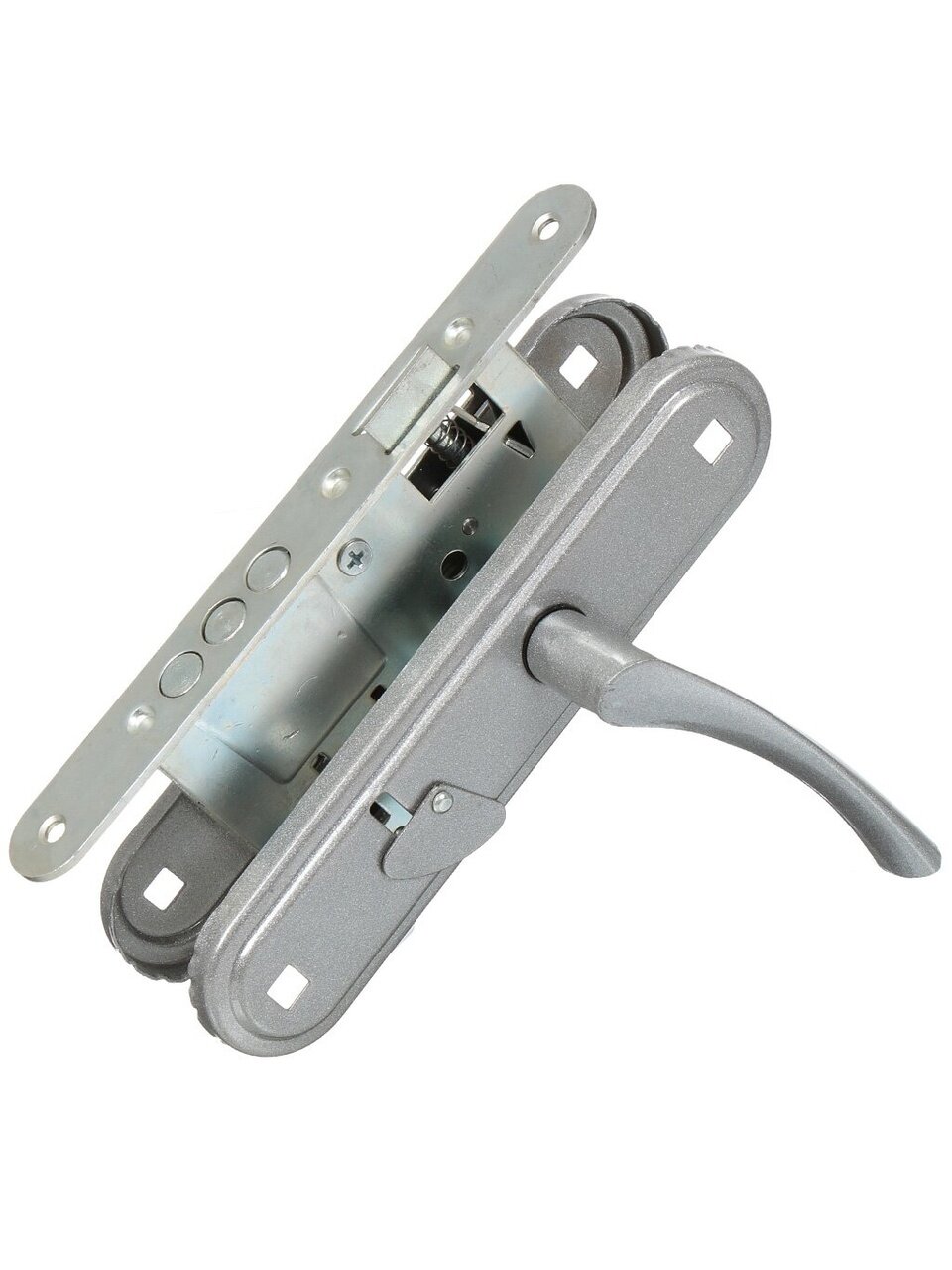 Замок врезной Зенит, ЗВ9-4.2, 00-00000580, ручка в комплекте, сувальдный, бриллиант