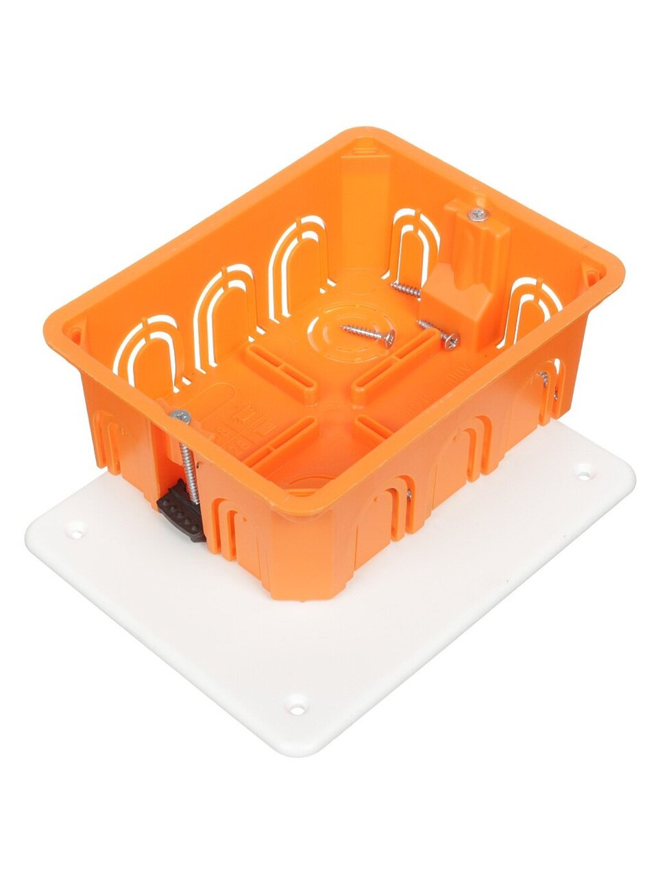 Коробка распаячная, скрытая, 120х92х45 мм, TDM Electric, с крышкой, пластиковые лапки, IP20, SQ1403-1028