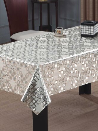 Клеенка Silvano, Металлик, 1.39х20 м, ПВХ на тканевой основе, светлое золото, PW218-035