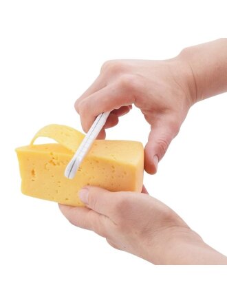 Слайсер для сыра нержавеющая сталь, пластик, 22.5х2.5х0.8 см, навеска, Мультидом, AN53-24