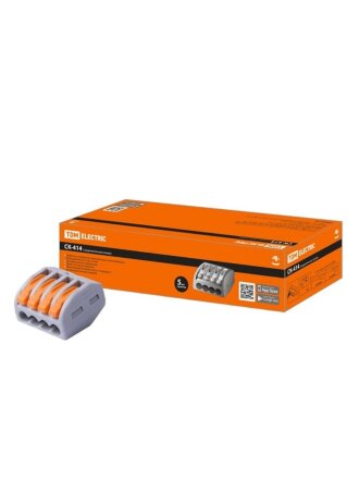 Клемма СК-414, соединительная, пластик, 2.5 мм², TDM Electric, SQ0527-0004