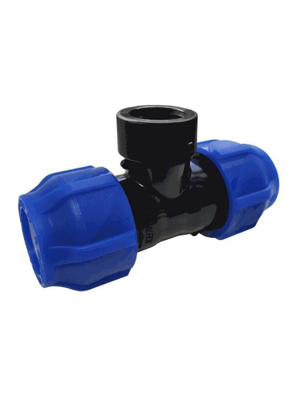 ПНД тройник d50х1 1/2", внутренняя резьба, переходной, Valfex