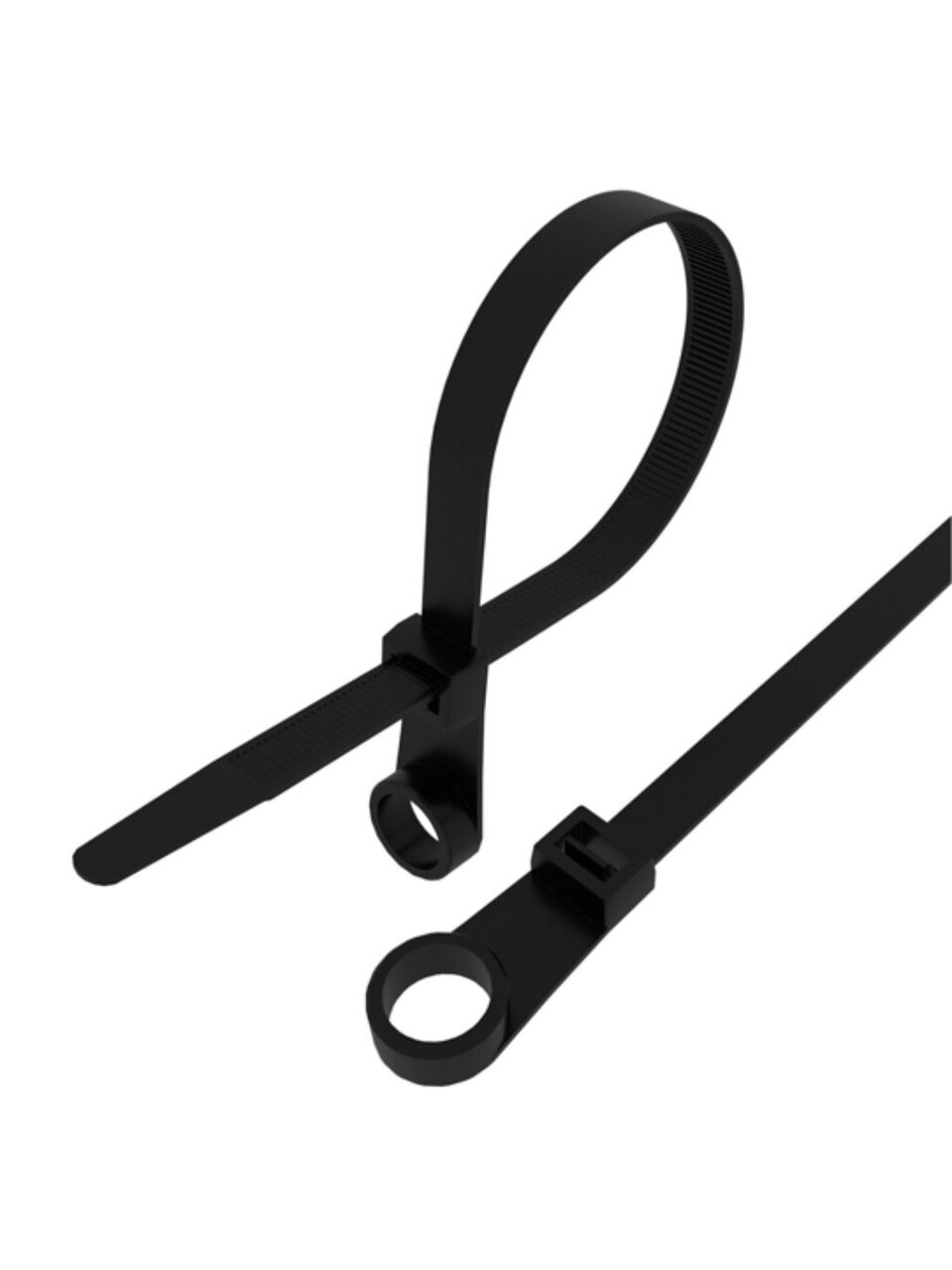 Хомут стяжной кабельный, 3.6х150 мм, нейлон, 100 шт, под винт, черный, Rexant, 07-0155