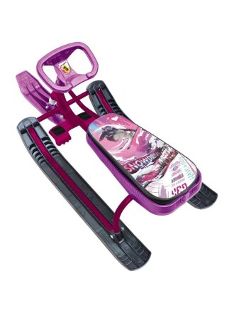 Снегокат Nika, Тимка спорт 2+, ТС2+/SL, 42 см, Slalom, бордовый каркас