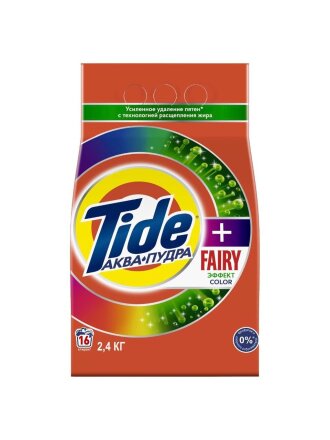 Стиральный порошок Tide, 2.4 кг, автомат, для цветного белья, Color