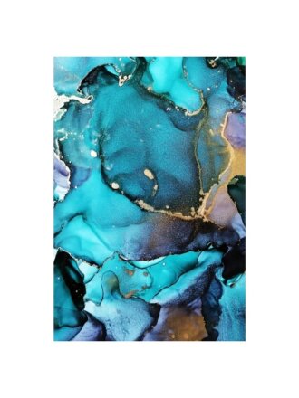 Картина на стекле, стекло, 40х60 см, Бирюзовый акрил 1, WB-01-132-04