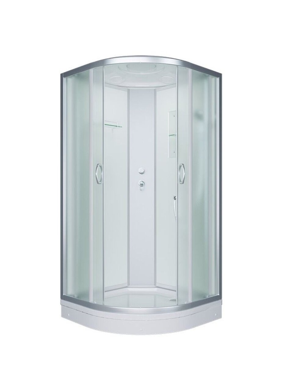 Душевая кабина низкий поддон, 90х90х215 см, матовая, Erlit, ER3509P-C3-RUS