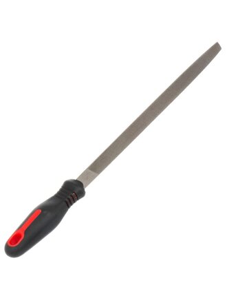 Напильник трехгранный, 250 мм, №2, пластиковая ручка, Bartex, 12027