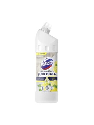Средство для мытья полов Domestos, Чистота и блеск, Лимон и мята, 1 л