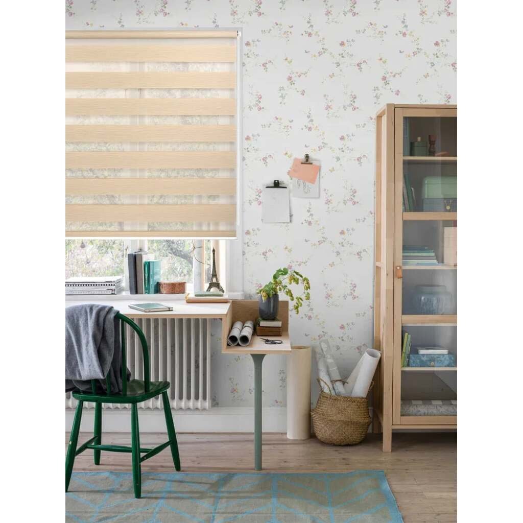 Рулонная штора Day&Night, 160х70 см, экрю, 7202756