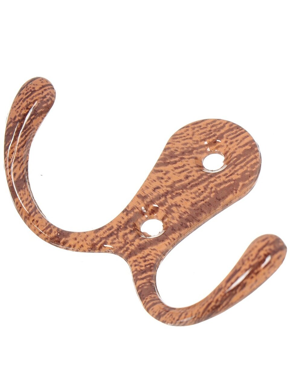 Крючок 2-рожковый большой, металл, Trodos, 04.12.10 Двойной, 302040, дерево