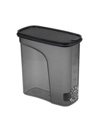 Банка для сыпучих продуктов, пластик, 2 л, 19 см, с крышкой, Idea, Бест, М 1256