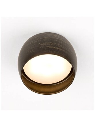 Светильник накладной General Lighting Systems, Чаша, 50 Вт, GX53, на 1 лампочку, IP20, 9х9х5 см, Спот, черненое золото, 661337