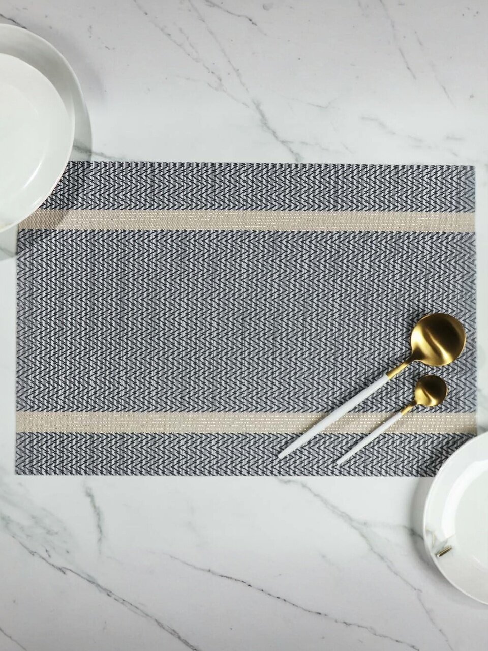 Салфетка декоративная полимер, 45х30 см, прямоугольная, Y4-5442