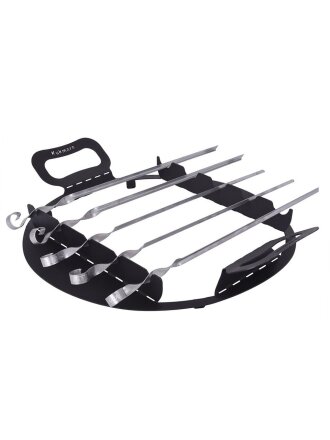 Подставка под шампура для учага 9л, + 5 шампуров, Kukmara, пшу03