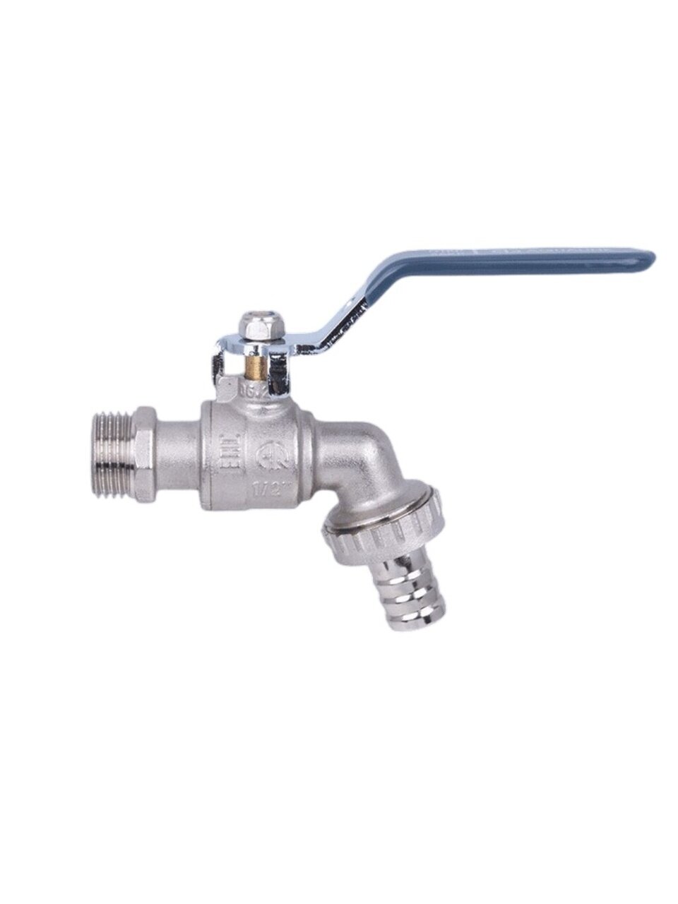 Кран водоразборный 1/2'', со штуцером, ручка, AquaLink