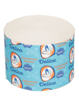 Туалетная бумага Delika, Макси, 1 слой, 67 м