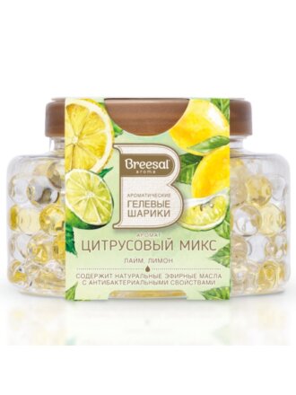 Ароматические гелевые шарики Breesal, 160 г, Цитрусовый микс, B/25008