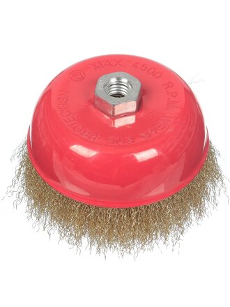 Щетка для УШМ Bartex, 125 мм, чашка/тарелка, гайка М14, 995125