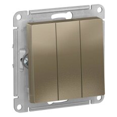 Механизм выключателя 3-кл. СП AtlasDesign 10А IP20 (сх. 1+1+1) 10AX шампань SchE ATN000531 Механизм выключателя 3-кл. СП AtlasDesign 10А IP20 (сх. 1+1+1) 10AX шампань SchE ATN000531