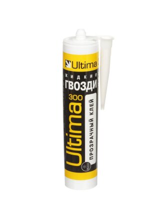 Жидкие гвозди Ultima, 300, 300 г, для внутренних и наружных работ, бесцветные, VADHES30025
