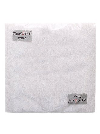 Салфетки бумажные New Line, 20 шт, 2 слоя, 33х33 см, белые