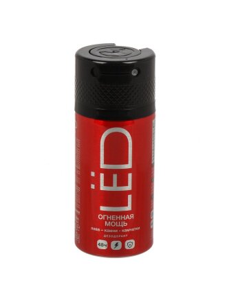 Дезодорант Lёd, Огненная мощь, для мужчин, спрей, 150 мл