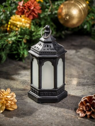 Фигурка декоративная Фонарик, 6х6х13 см, микс, золотая, Y4-7520