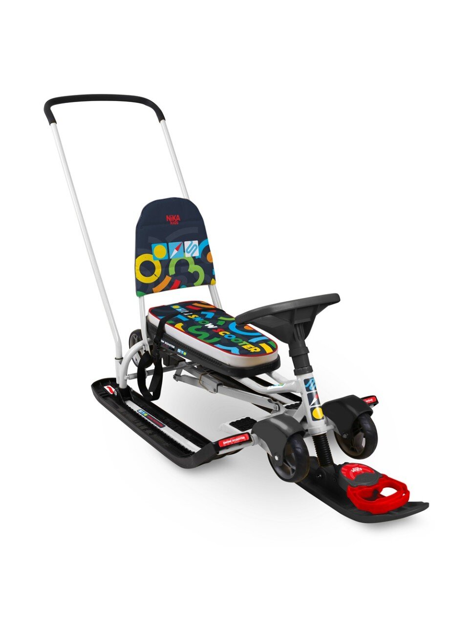 Снегокат Nika, Тимка спорт 6, ТС6/ГФ, графичный, спорт руль, буксировочный трос