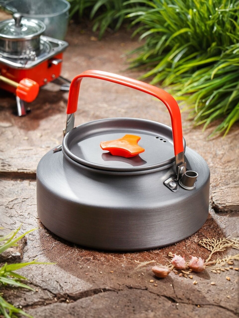 Чайник походный, алюминий, 1.6 л, Y6-1854