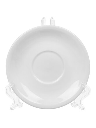 Блюдце фарфор, 14 см, круглое, Uta 115, Белье, Добрушский фарфоровый завод, 0С1168Ф34