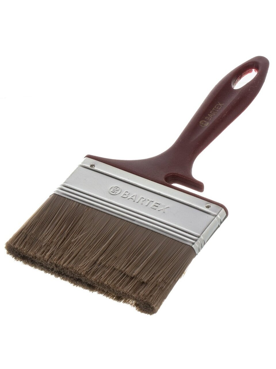 Кисть плоская, Bartex, Евро, для водно-дисперсионной краски, 100 мм, 4 '', искусственная щетина, рукоятка пластик, 1127440