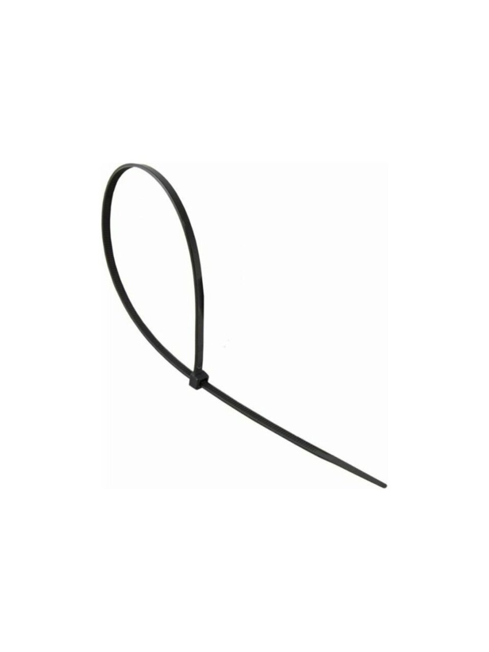 Хомут нейлоновый, 7.2х300 мм, 100 шт, черный, General Lighting Systems, 475340