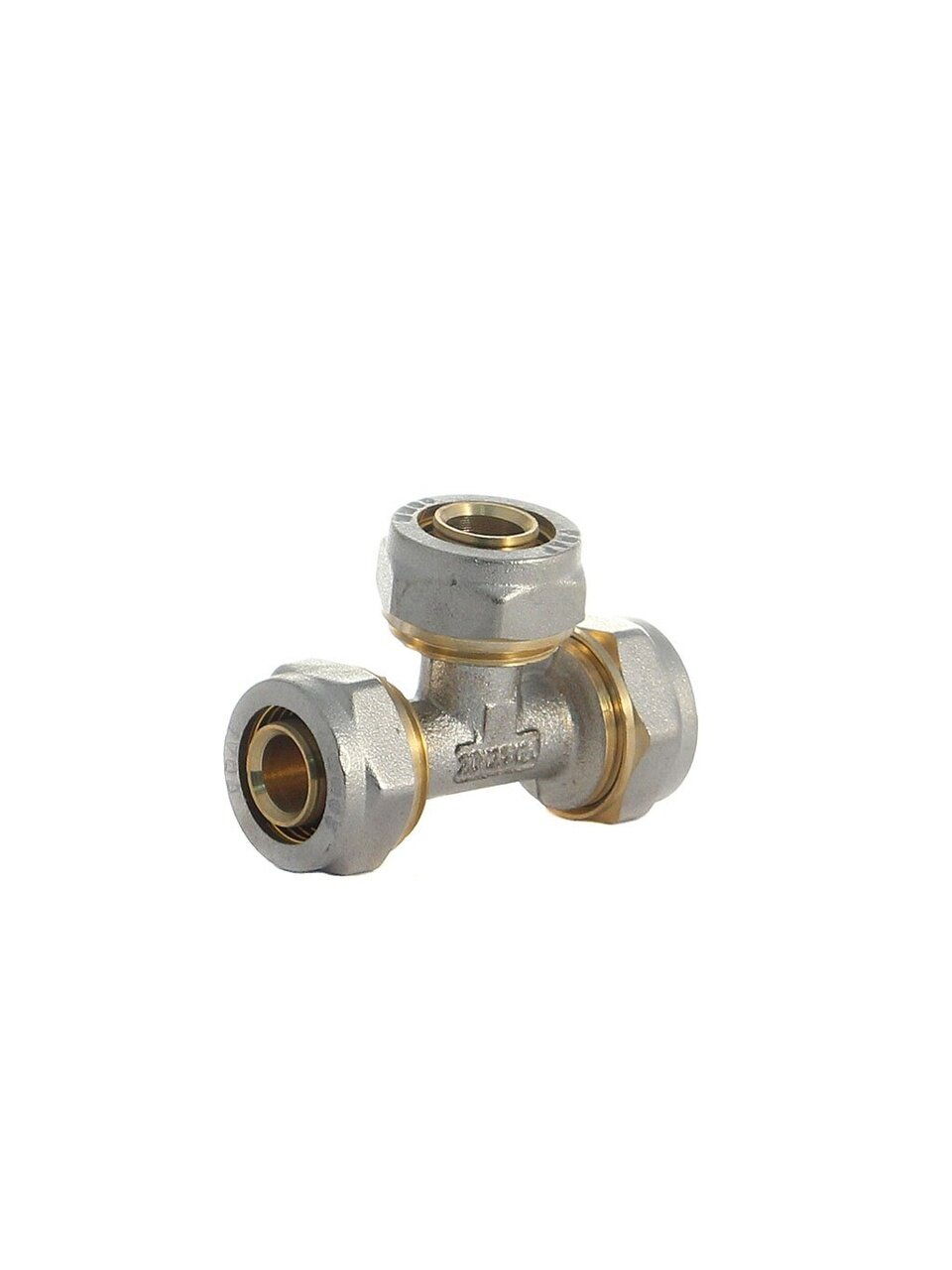 Металлопластиковый тройник d20 мм, с цангой, Frap, F303.2020