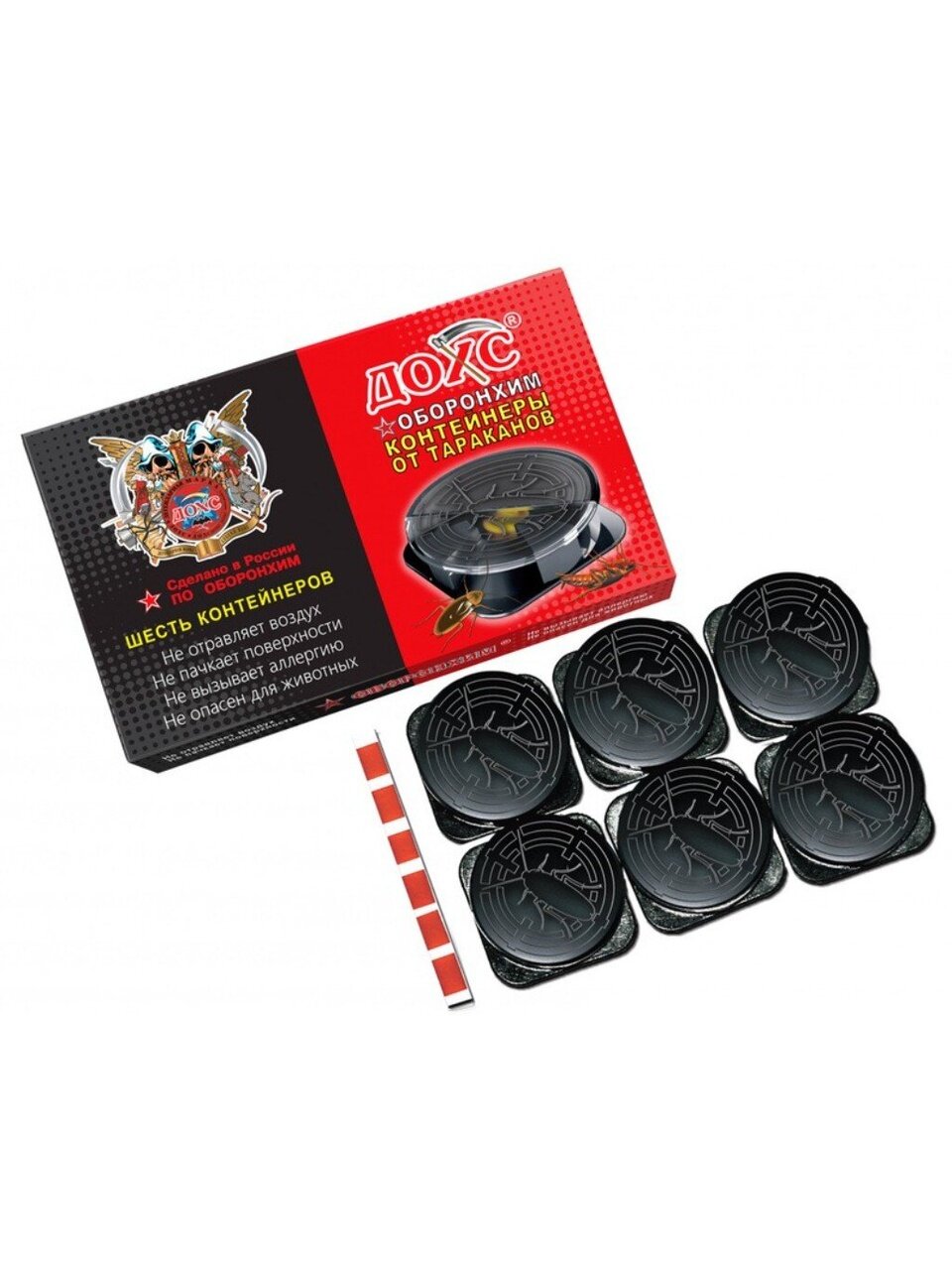 Инсектицид от тараканов, контейнер, 6 шт, Дохс